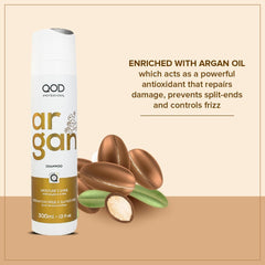 QOD Professional Argan Shampoo Sulphate free 300ml - Pinkbliss