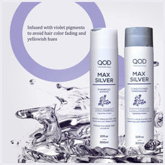 QOD Professional Max Silver Shampoo – Conditioner 300ml Combo - Pinkbliss
