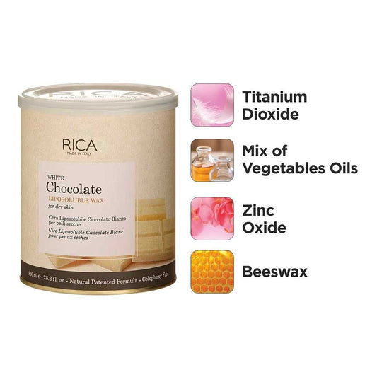 Rica Dark Chocolate Liposoluble Wax Soft & Smooth Skin 800ml - Pinkbliss