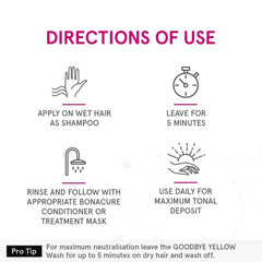 Good Bye Yellow Schwarzkopf Professional Neutralising & Anti-Yellow Sulfate Free Purple Shampoo 300ml - Pinkbliss