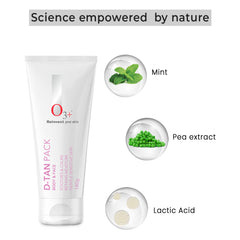 O3+ D-tan Pack For Instant Tan Removal For all skin Types 180g - Pinkbliss