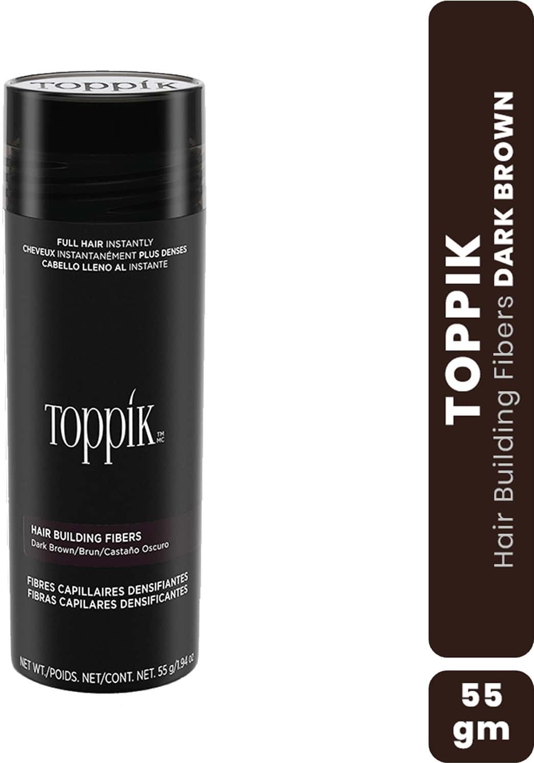 Toppik Hair Building Fibers Dark Brown 55 Grams - Pinkbliss